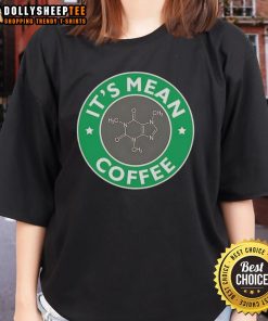 Women's tee featuring the caffeine molecule design, perfect for coffee lovers and science enthusiasts.