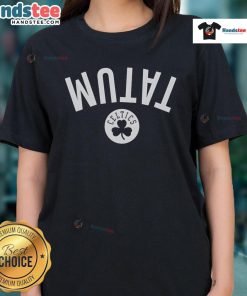 Nice Jayson Tatum Boston Celtics invert upside ladies tee showcasing vibrant design and team spirit for female fans.