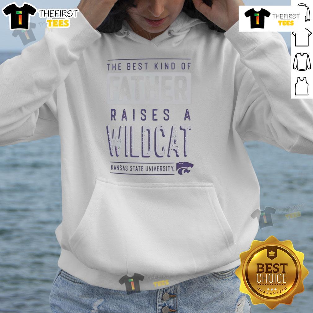 Nice K State Wildcats The Best Kind Of Father Raises A Wildcats Hoodie Father and child wearing K-State Wildcats hoodies, showcasing pride in their team spirit and family bond.