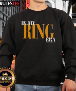 Stylish Kansas City Chiefs sweatshirt featuring 'In My Ring Era' design, perfect for fans and cozy game day wear.