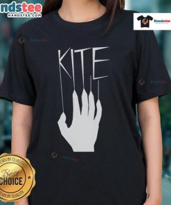 Stylish women's tee featuring a nice kite graphic, perfect for casual outings and kite enthusiasts.