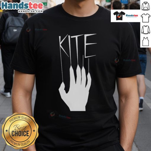 Nice Kite Hand T-Shirt featuring a colorful kite design, perfect for kite enthusiasts and casual wear lovers.