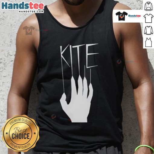 Nice kite hand tank top featuring a vibrant kite design, perfect for summer outings and outdoor activities.