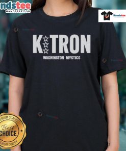 Nice Kitron Washington Mystics ladies tee featuring team colors and logo, perfect for fans and casual wear.