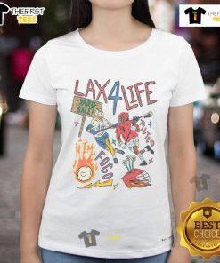 Nice Lax 4 Life Planet Euphoria Lacrosse Ladies Tee shirt featuring a stylish design perfect for lacrosse enthusiasts.