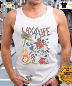Nice Lax 4 Life Planet Euphoria lacrosse tank top featuring vibrant design, perfect for lacrosse enthusiasts and fans.