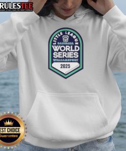 Alt Text: 2025 Little League Baseball World Series hoodie logo design featuring vibrant colors and iconic branding.