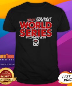 Nice Little League Baseball World Series Est 1947 Legacy T-Shirt featuring classic design and vibrant colors for fans.