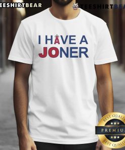 Alt Text: Nice Los Angeles Angels 'I Have A Joner' T-Shirt displayed on a hanger, showcasing team spirit and unique design.