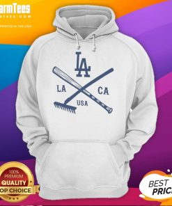 Cozy hoodie featuring a nostalgic Los Angeles Dodgers stadium design, perfect for fans celebrating baseball history.