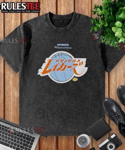 Alt Text: 2025 All-Star Game Los Angeles Lakers Hyperfly Katakana Washed T-Shirt in stylish design and vibrant colors.