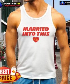 Stylish Kansas City tank top with 'Nice Married Into This' design, perfect for casual wear and showing local pride.