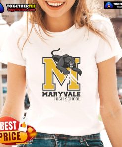 Nice Maryvale High School logo on a ladies tee, showcasing school spirit and style for female students.