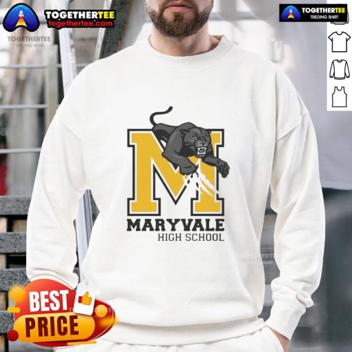 Nice Maryvale High School logo sweatshirt featuring school colors and emblem, perfect for students and alumni.