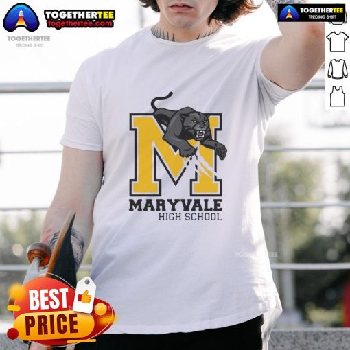 Nice Maryvale High School logo T-shirt featuring vibrant colors and school spirit design, perfect for students and alumni.
