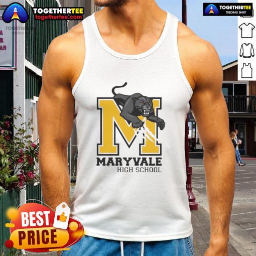 Nice Maryvale High School logo tank top featuring the school's emblem and vibrant colors for stylish school spirit.