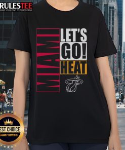Nice Miami Heat Let's Go Ladies Tee featuring a stylish design for female fans, perfect for game day and casual wear.