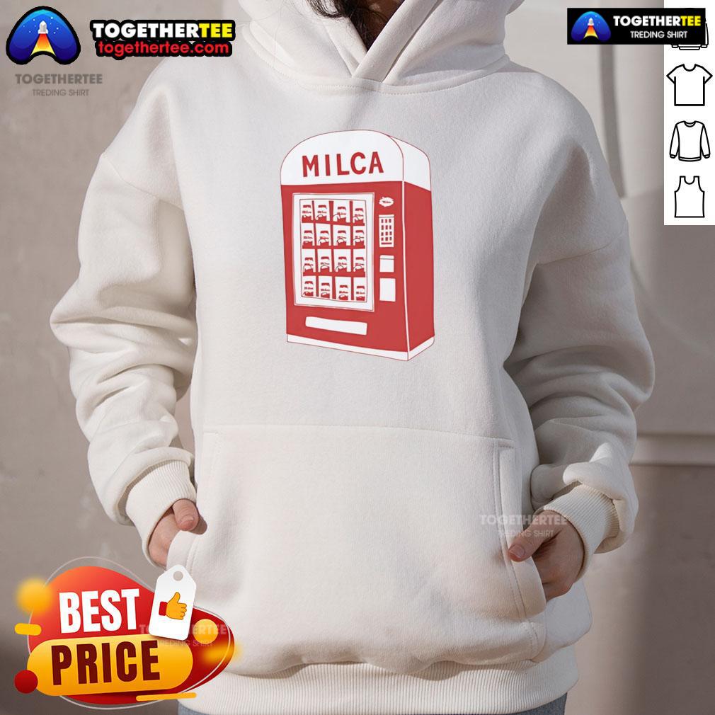 Nice Milca Vintage Vending Machine Hoodie Stylish Nice Milca Vintage Vending Machine Hoodie, featuring retro design and vibrant colors, perfect for casual wear.