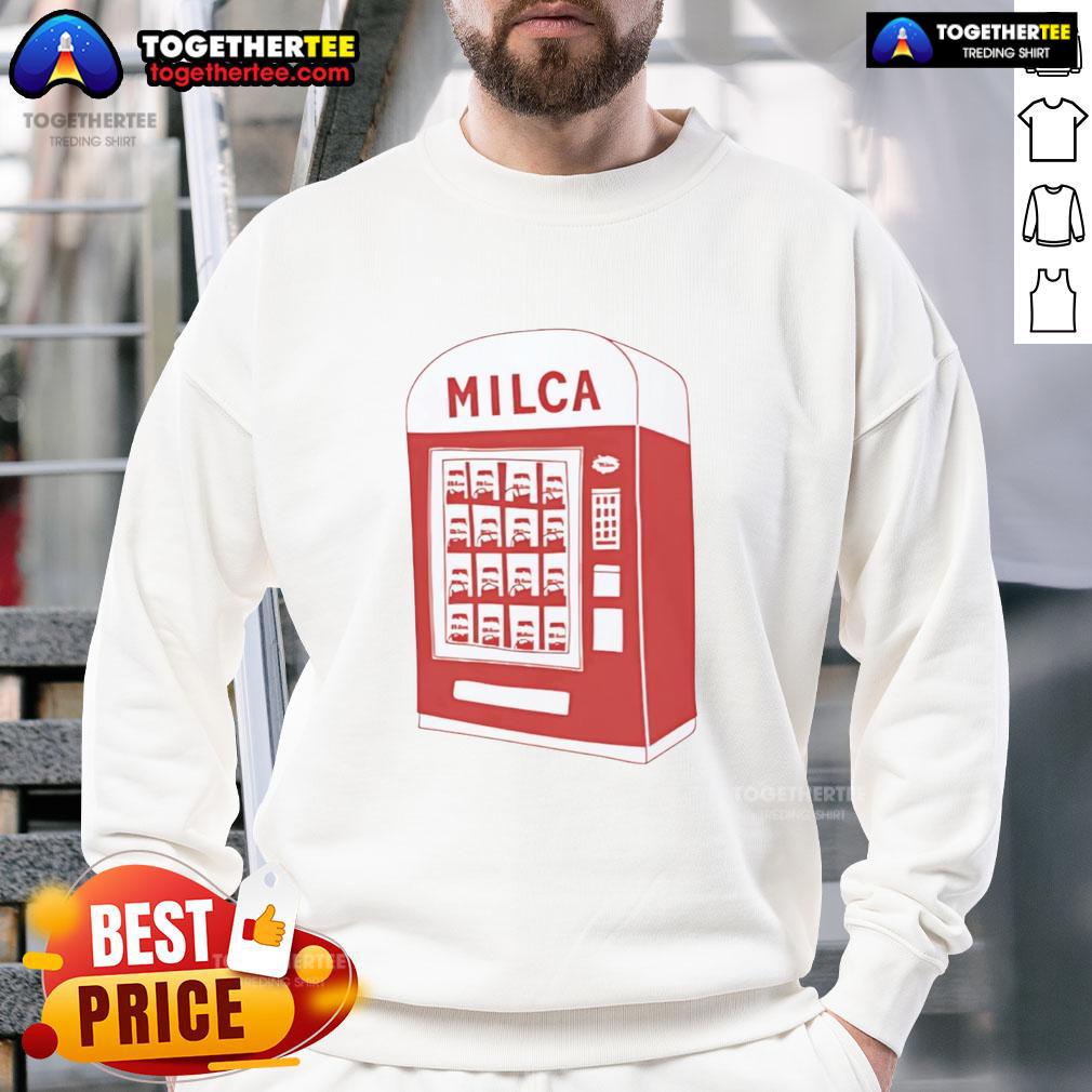 Nice Milca Vintage Vending Machine Sweatshirt Nice Milca Vintage Vending Machine Sweatshirt, featuring a retro design and vibrant colors, perfect for casual wear.