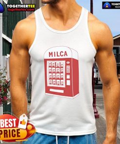 Stylish Nice Milca vintage vending machine tank top featuring a retro design perfect for casual summer outfits.