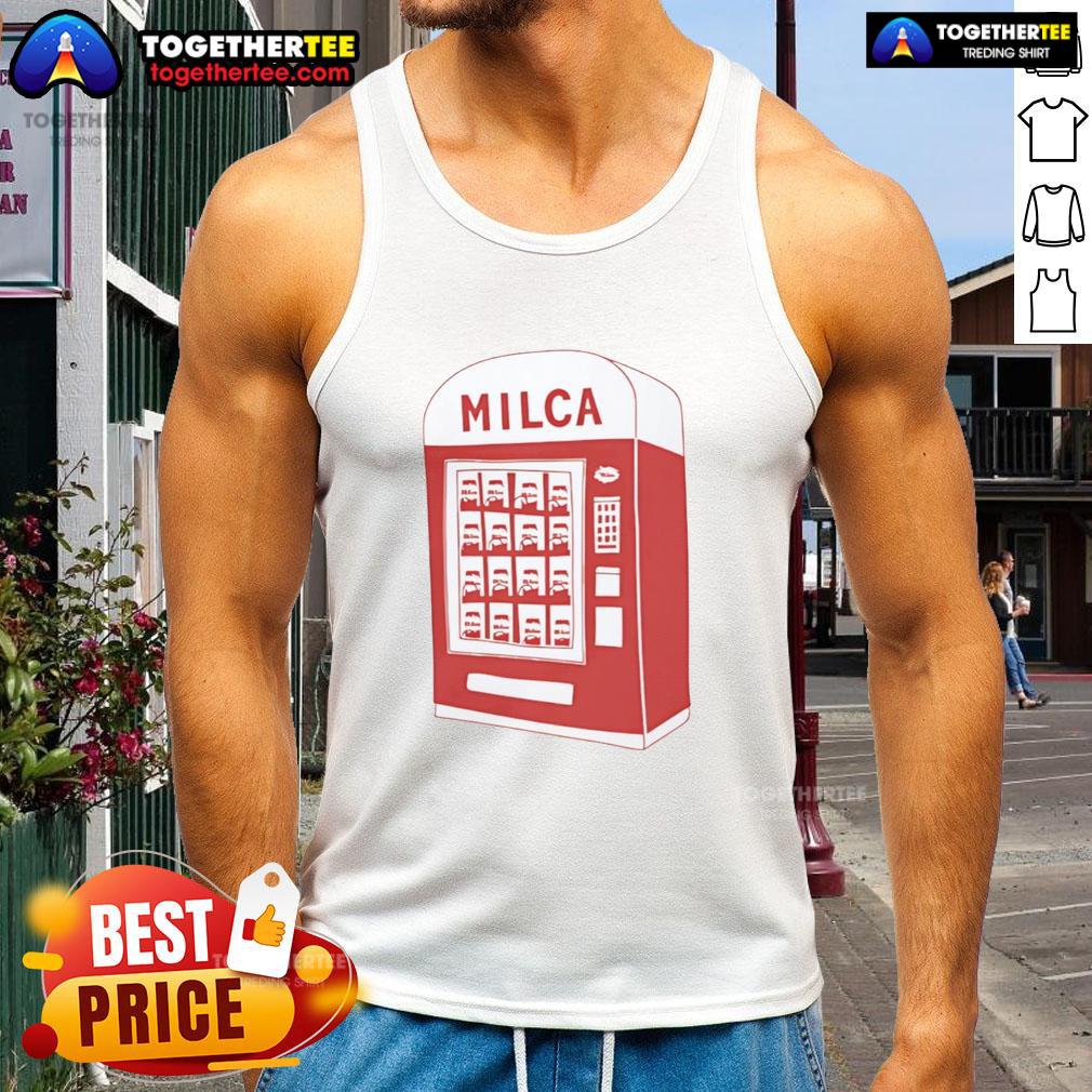 Nice Milca Vintage Vending Machine Tank Top Stylish Nice Milca vintage vending machine tank top featuring a retro design perfect for casual summer outfits.