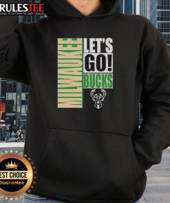 Stylish Nice Milwaukee Bucks Let's Go design hoodie in green and white, perfect for fans cheering on their team.