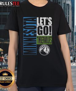 Nice Minnesota Timberwolves Let's Go Ladies Tee featuring team logo and vibrant design for female fans.