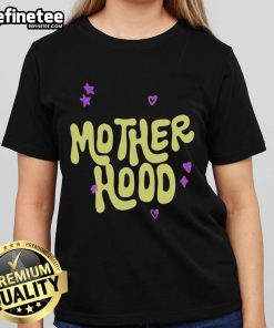 Alt Text: Nice Motherhood Purple Ladies Tee featuring a stylish design for moms, perfect for casual wear and expressing motherhood pride.