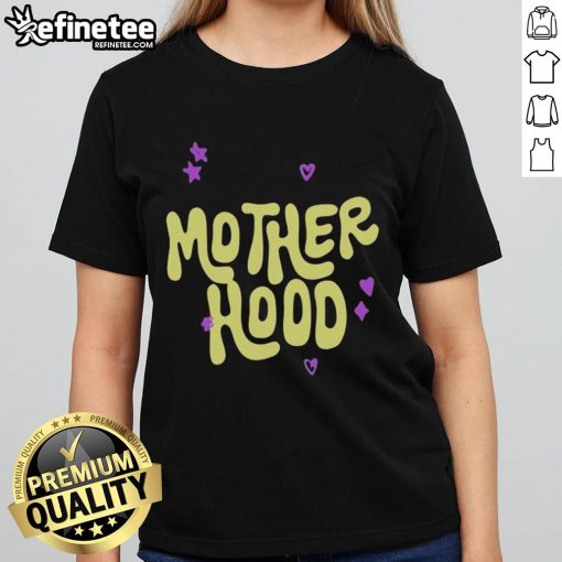 Alt Text: Nice Motherhood Purple Ladies Tee featuring a stylish design for moms, perfect for casual wear and expressing motherhood pride.