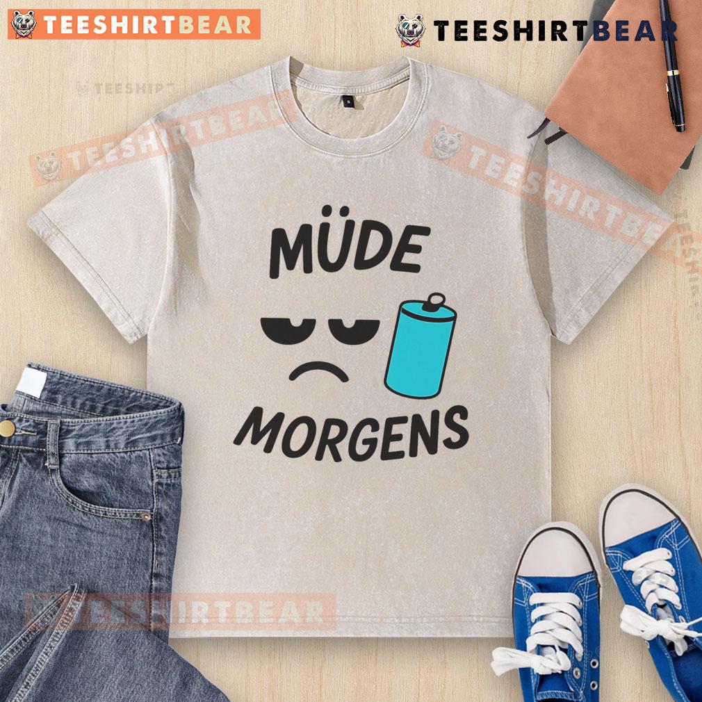 Nice Mude Morgens Washed T Shirt Nice Mude Morgens washed t-shirt in soft fabric, perfect for casual wear and stylish outfits.