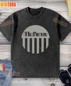 Nice Mudhoney Morning in America washed t-shirt displayed on a rustic wooden background, showcasing its vintage design.