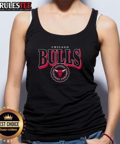 Nice NBA Chicago Bulls arched crest tank top featuring bold team colors and logo, perfect for fans and summer wear.
