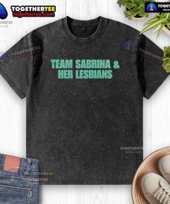 Nice New York Liberty Team T-shirt featuring Sabrina and her lesbians, showcasing team spirit and LGBTQ+ pride.