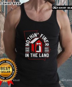 Georgia Bulldogs football tank top featuring 'Nothin' Finer in the Land' slogan, perfect for game day attire.