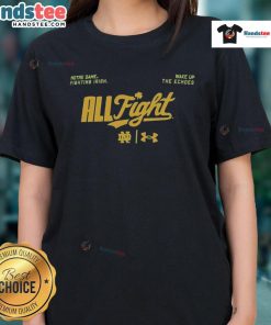 Nice Notre Dame Fighting Irish Ladies Tee featuring 'Wake Up The Echoes' design for fans and alumni.