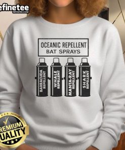 Nice Oceanic Repellent Bat Sprays Sweatshirt in vibrant colors, perfect for outdoor enthusiasts and bat lovers.