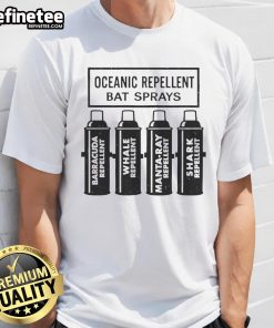 Nice Oceanic Repellent Bat Sprays T-Shirt featuring a vibrant design perfect for nature lovers and outdoor enthusiasts.