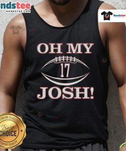 Nice-Oh-My-Josh-Number-17-Tank-Top featuring a bold design and vibrant colors, perfect for casual summer wear.