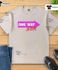 Nice One Way Jesus Paul Doyle Washed T-Shirt featuring a unique design and soft fabric for comfortable wear.