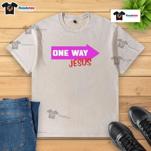Nice One Way Jesus Paul Doyle Washed T-Shirt featuring a unique design and soft fabric for comfortable wear.