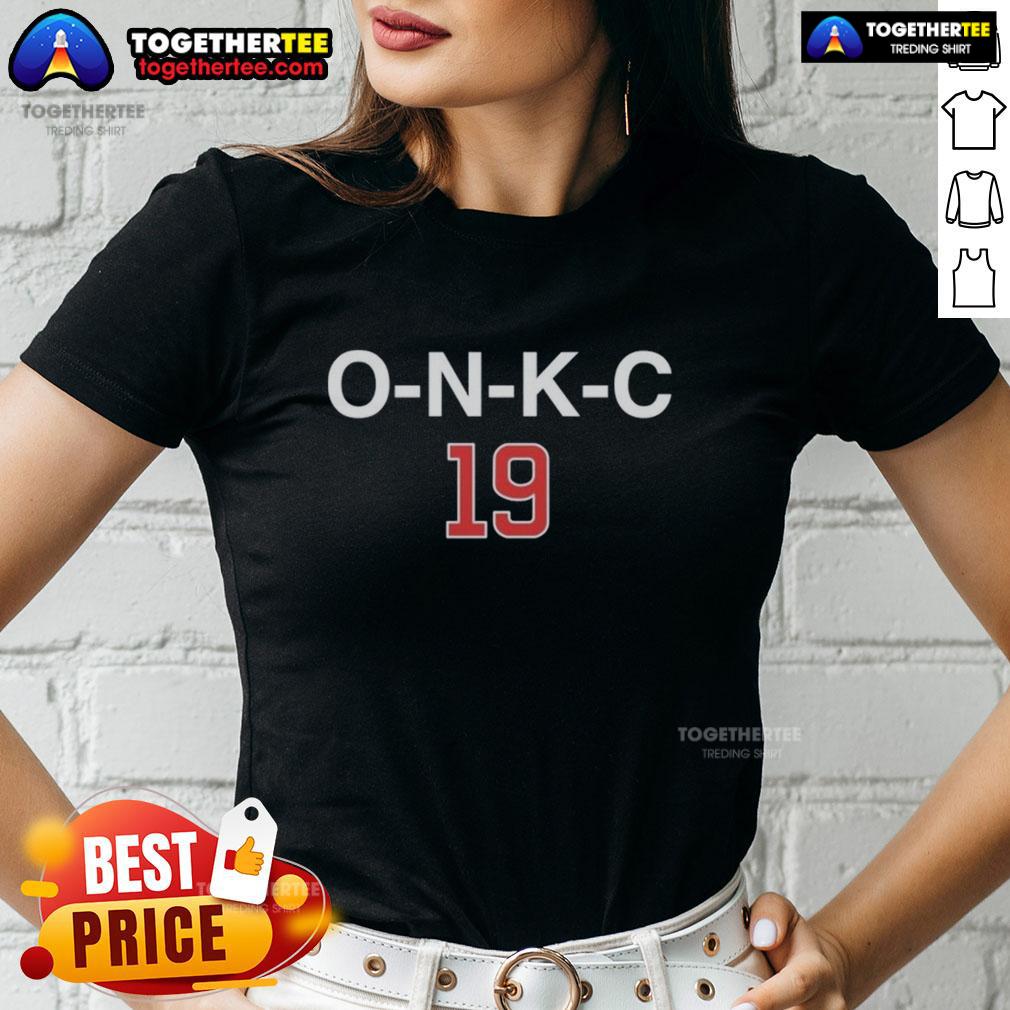 Nice Owen Caissie O N K C 19 Chicago Cubs Ladies Tee Nice Owen Caissie O-N-K-C-19 Chicago Cubs Ladies Tee featuring team logo and stylish design for female fans.