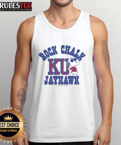 Nice Peanuts Snoopy X Rock Chalk Jayhawk tank top featuring vibrant graphics and a stylish design for fans.