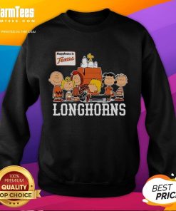 Nice Peanuts The Gang Happiness Is Texas Longhorns Sweatshirt featuring vibrant graphics and cozy design.