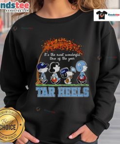 UNC Tar Heels Halloween sweatshirt featuring a festive design, perfect for showing team spirit during the most wonderful time of the year.