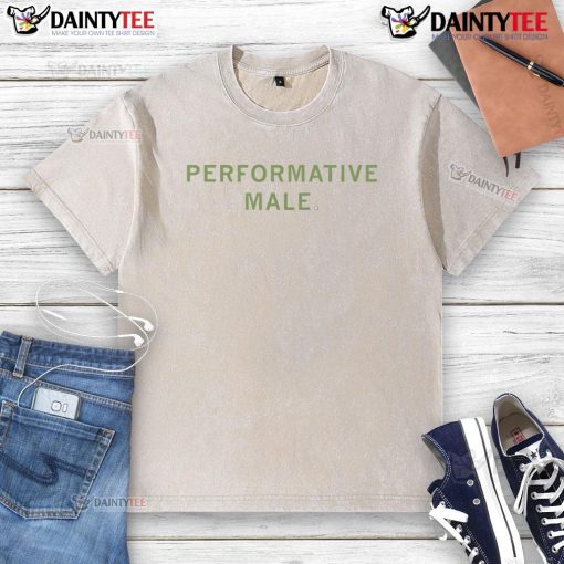 Stylish male wearing a nice performative washed T-shirt, showcasing comfort and modern fashion trends.