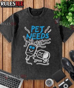 Alt Text: Cute pet wearing a party popper washed t-shirt, ready for a fun celebration and looking stylish.