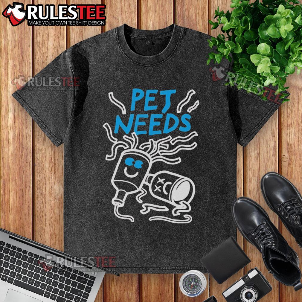 Nice Pet Needs Party Popper Washed T Shirt Alt Text: Cute pet wearing a party popper washed t-shirt, ready for a fun celebration and looking stylish.