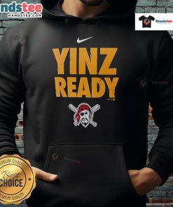 Men's Nice Pittsburgh Pirates Yinz Ready Hoodie in black, showcasing team logo and stylish design for game day.