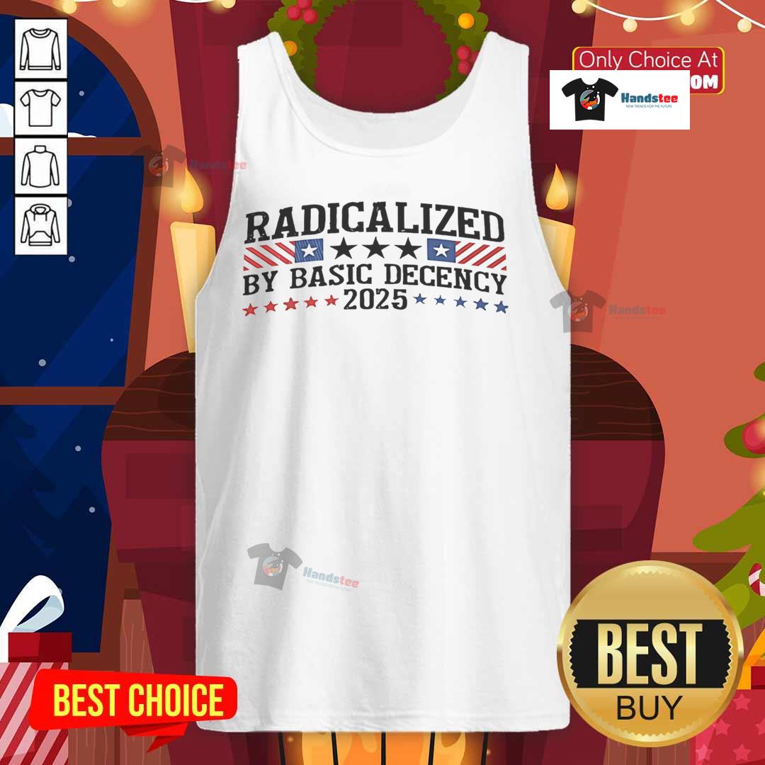 Nice Radicalized By Basic Decency 2025 Stars Tank Top