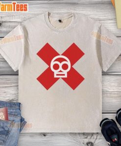 Alt Text: Nice Raja Jackson Toxic Burger Logo on a Washed T-Shirt, featuring a vibrant design and casual style.